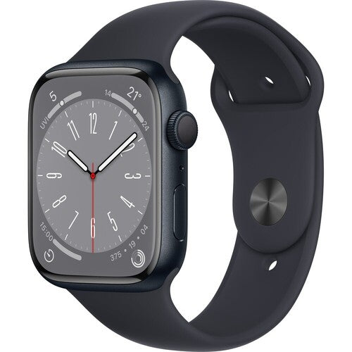 Apple Watch Series 8 GPS 45mm Aluminium mitternacht mit Sportarmband mitternacht Neu