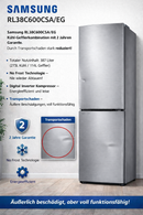 Samsung RL38C600CSA/EG Kühl-Gefrierkombination – Neu – 2 Jahre Garantie – Transportschaden – Voll funktionsfähig