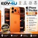 Apple iPhone 17 Pro Max 512GB Cosmic Orange – NEU | TOP Modell | Sofort verfügbar 🔥