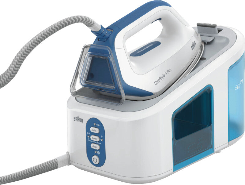 Braun IS 3157 BL CareStyle 3 Pro - Dampfbügelstation - weiß/blau