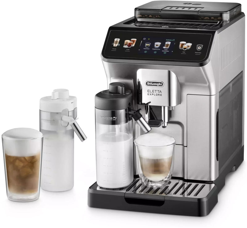 DeLonghi ECAM 450.55.S Eletta Explore 1,8 L Kaffeevollautomat - Schwarz/Silber