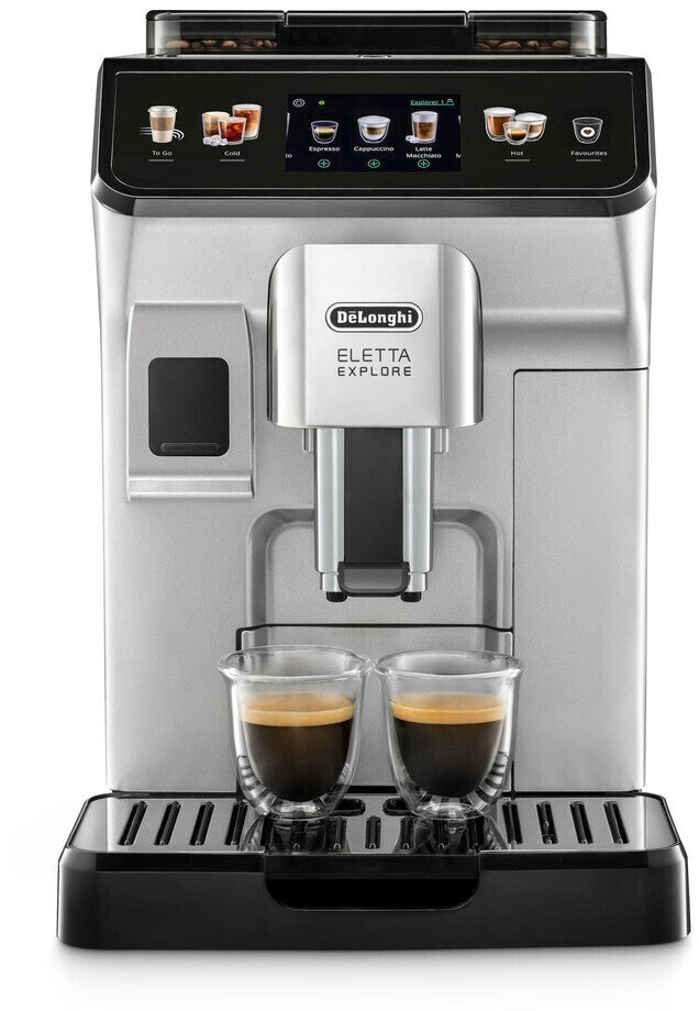 DeLonghi ECAM 450.55.S Eletta Explore 1,8 L Kaffeevollautomat - Schwarz/Silber