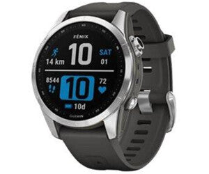 GARMIN Fenix 7S Smartwatch Edelstahl Silikon, 108-182 mm, Graphit