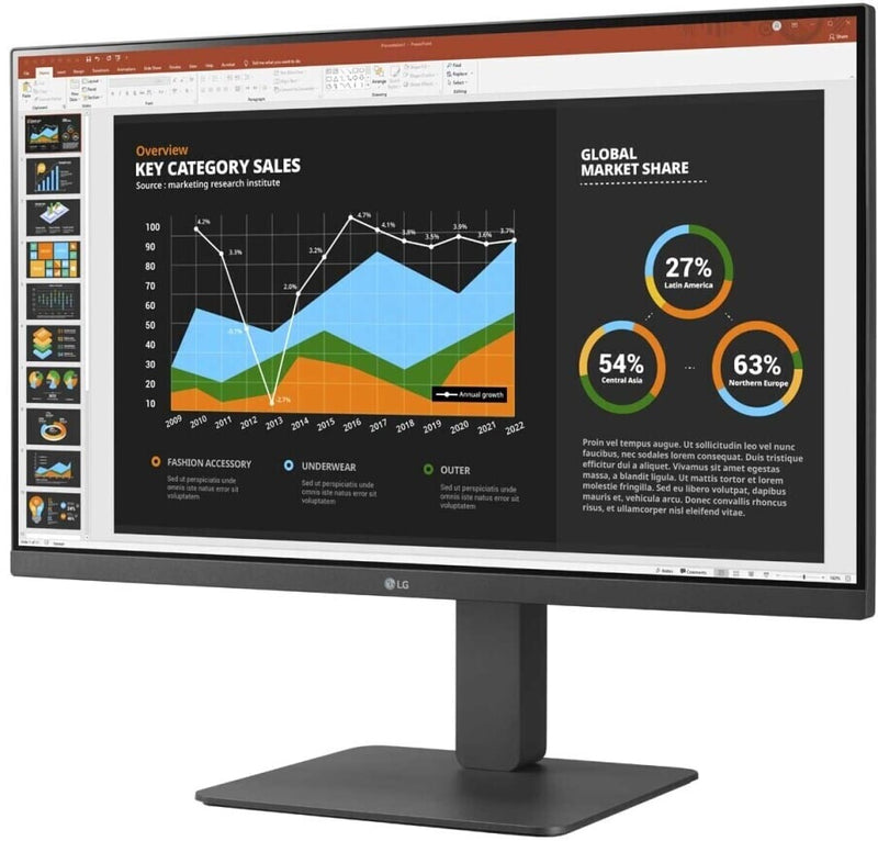 LG 27BR650B-C Business Monitor - IPS Panel, DVI, HDMI. USB-C Del Höhenverstellung