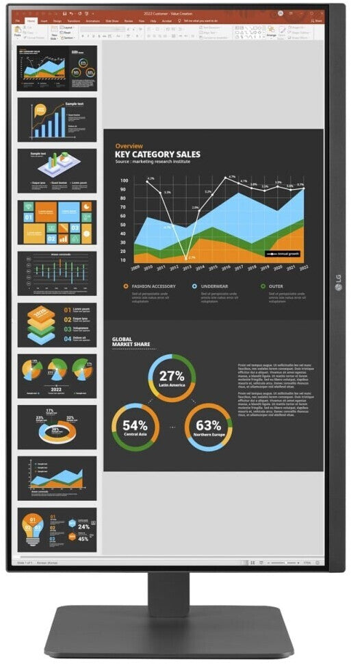 LG 27BR650B-C Business Monitor - IPS Panel, DVI, HDMI. USB-C Del Höhenverstellung