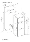 Laurus LKG144e DD Kühlschrank mit Gefrierfach Eingebaut