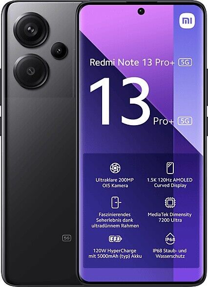 Xiaomi Redmi Note 13 Pro+ 162/512GB midnight-black