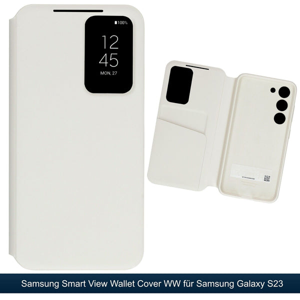 Samsung Smart View Wallet Case (Galaxy S23) Cream