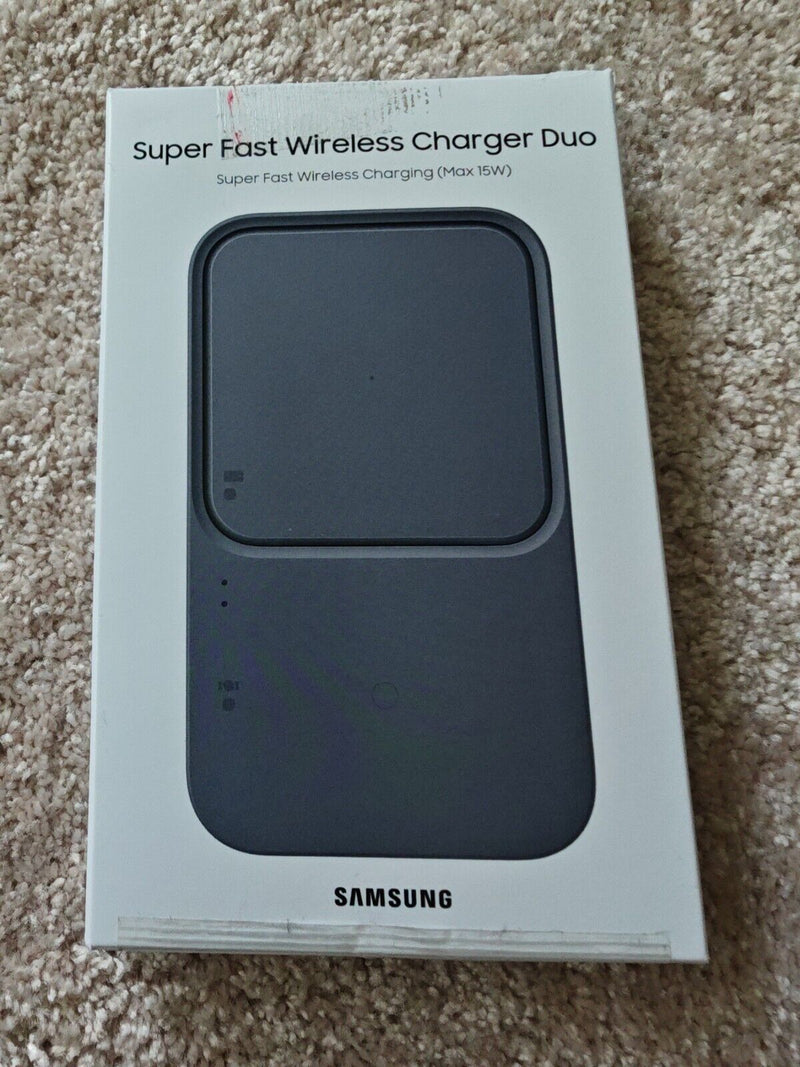Samsung Galaxy Super Fast Wireless Charger DUO Schwarz B- Ware