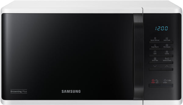 Samsung MG23K3614AW/EG Mikrowelle mit Grill, 23L, 800W - Weiß